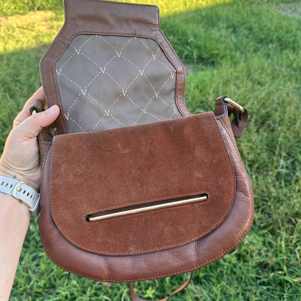 Brown Leather Crossbody Bag• Vince camuto - Picture 7 of 11